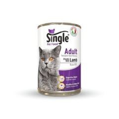 Single Kuzu Etli Kedi Konservesi 415gr