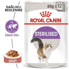 Royal Canin Sterilised Gravy Kısırlaştırılmış Yetişkin Kedi Konservesi 85gr