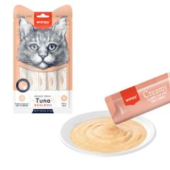 Wanpy Ton Balığı ve Somonlu Sıvı Kedi Ödül Maması 14gr (5'li)