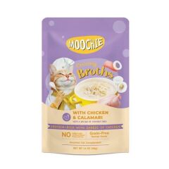 Moochie Parça Tavuk Ve Kalamarlı Tahılsız Kedi Çorbası 40gr