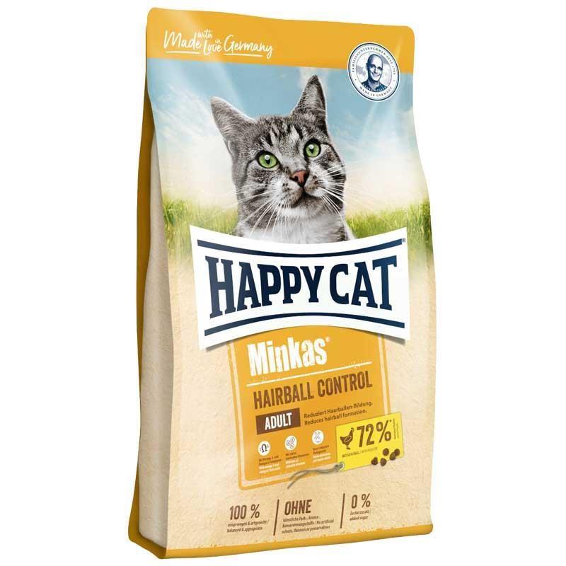 HAPPY CAT MİNKAS HAİRBALL TAVUKLU YETİŞKİN KEDİ MAMASI 10 KG