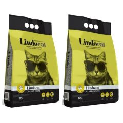 Lindo Cat Kokusuz Kalın Taneli Kedi Kumu 10 Lt x 2 Adet