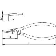 Ceta Form 180 mm E67-44-0180 Iç Segman Pensesi (Düz Uçlu-Yaysız)