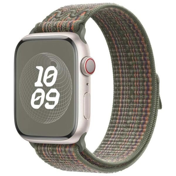 Apple Watch 42-44-45-49mm Nike Hasır Cırtlı Kumaş Kordon