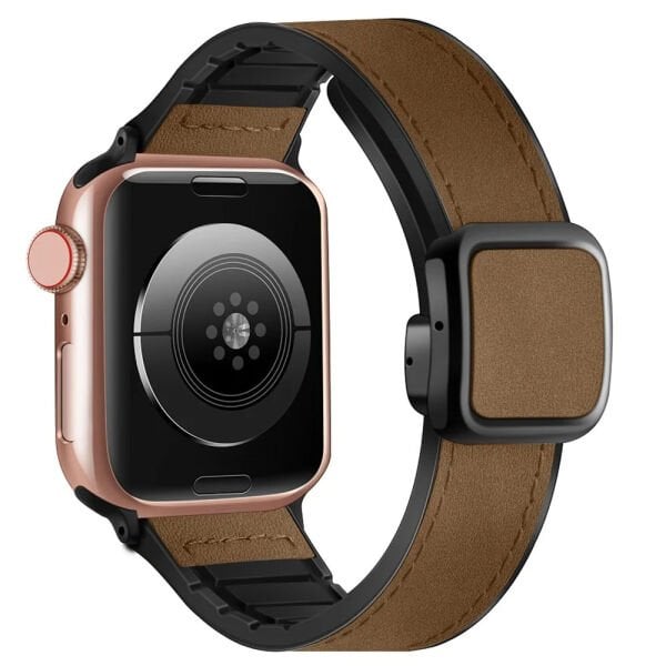 Apple Watch 49-45-44-42mm Sweet Deri Mıknatıslı Kordon