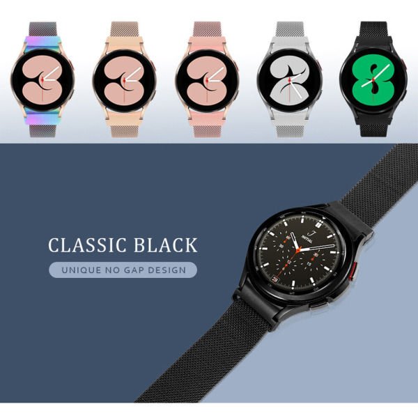 Samsung Galaxy Watch 4 / Watch 5 / PRO Milan Metal Hasır Kordon