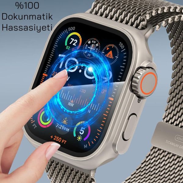 Apple Watch 10.Nesil 42mm ULTRA Dönüştürücü Kasa Ekran Koruyucu