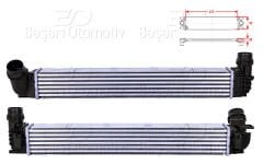 TURBO RADYATORU (INTERCOOLER) 655X90X80 | RENAULT SCENIC GRAND SCENIC MEGANE 3 MEGANE CC 1.2 TCE 1.4 A-16V 1.5 DCI 08 > | WISCO