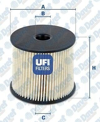 YAKIT FILTRESI PEUGEOT PARTNER P206 P307 P406 P807 EXPERT CITROEN BERLINGO C5 C8 JUMPY XANTIA XSARA FIAT SCUDO  2.0HDI DW10