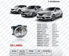 SIS LAMBASI SAG SOL TRAFIC III FLUENCE CLIO IV CAPTUR MEGANE IV TALISMAN LATITUDE SYMBOL