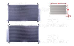KLIMA RADYATORU 705X380X16 | HONDA CRV 2.0 16V 12> | WISCO