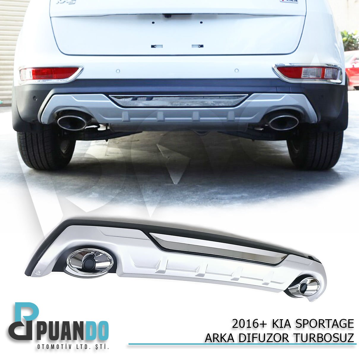 2016+ KIA SPORTAGE ARKA DIFUZOR TURBOSUZ