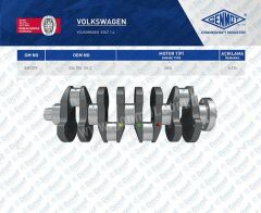 KRANK MILI VW GOLF 1.4 AKQ AHW ALD AKK AUL AKD