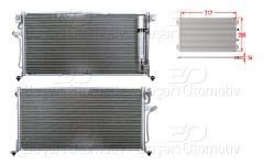 KLIMA RADYATORU 717X350X16 | MITSUBISHI LANCER 03> | WISCO