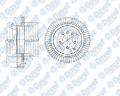 FREN DISKI TK BOYALI LAND ROVER DISCOVERY 11/04> ARKA   ####