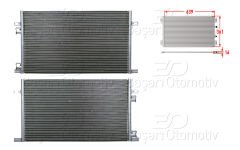 KLIMA RADYATORU 639X361X16 | RENAULT LAGUNA 97-02 | WISCO