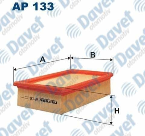 HAVA FILTRESI LAGUNA I 2.01 16V 139HP-SAFRANE 2.0 16V