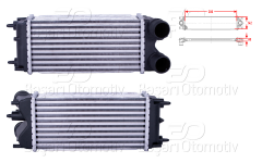 TURBO RADYATORU (INTERCOOLER) 300X142X80 | FORD B-MAX ECOSPORT FIESTA TOURNEO COURIER TRANSTIT COURIER 1.5 TDCI 1.6 TDCI 10 > | WISCO