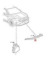 Volkswagen Taigo Panjur Sağ Led Orijinal