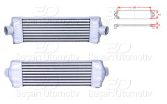 TURBO RADYATORU (INTERCOOLER) 400X143X62 | FORD TRANSIT2.2 TDCI 2.4 TDCI 2.4 TDCI 4X4 06 > | WISCO