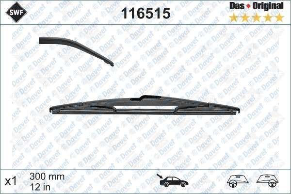 SILECEK SUPURGESI ARKA X1 I20-MICRA-AURIS 300MM   ####