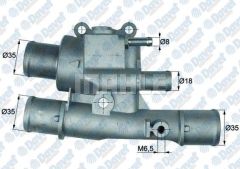 TERMOSTAT KOMPLE 88C DOBLO PALIO ALBEA BRAVA BRAVO MAREA STILO 1.6 16V