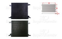 KLIMA RADYATORU 560X541X16 | MERCEDES-BENZ ML270CDI. ML320 98-05 | WISCO