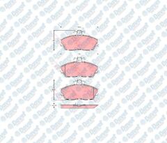 ON FREN BALATASI HONDA CIVIC 01 - 06 - EURO CIVIC 96 - 99 - ROVER 200-400 96 - 00 - TATA TELCOLINE FREELANDER 4X4 98 - 06