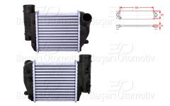 TURBO RADYATORU (INTERCOOLER) 206X195X64 | AUDI A6 C6 (4F2)  3.0 TDI 04-11 A6 Allroad C6 (4FH) 3.0 TDI 06-11 A6 C6 Avant (4F5) 2.7 TDI 04-11 | WISCO
