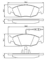 ON FREN BALATASI XSARA II P306 1,6 1,8 1,9 00>> / SAXO P106 1,4I 1,6I 1,5D 1,6 XSI 99>> (HAVA SOGUTMALI ON DISKLI ARACLAR ICIN)