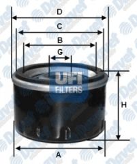 YAG FILTRESI FIAT SCUDO 1.9  P206 1.6 8V TU5JP P206 2.0 S16 P306 2.0 16V P307 2.0HDI P406 2.0 16V 2.0S16 2.0HDI PARTNER 1.4 1.9 99-- 2.0 HDI