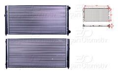 SU RADYATORU MEKANIK MT 630X320 MM | VW GOLF3 VENTO 1.9 2.0 91 > | AUTOLUX