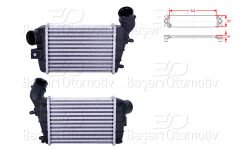 TURBO RADYATORU (INTERCOOLER) 240X172X64 | ALFA ROMEO 147 (937_) 1.9 JTD 01-10 GT (937_) 1.9 JTD 03-10 | WISCO