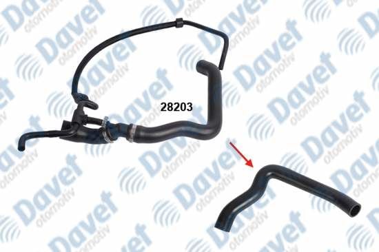 RADYATOR UST HORTUMU VOLKSWAGEN LT 28-35 II - LT 28-46 II 2.5 TDI   ####