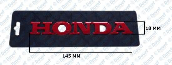 HONDA ARKA YAZI KIRMIZI   ####