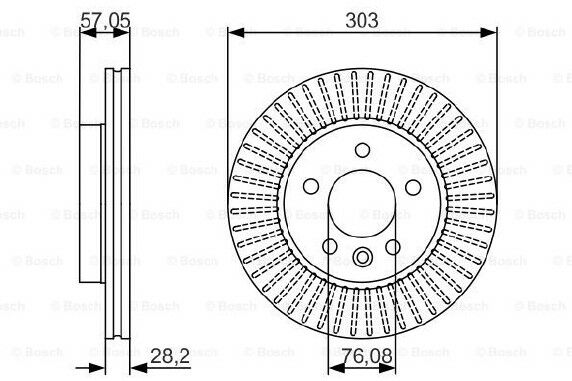 FREN DİSKİ ÖN  5D-303/28-26 MM AMAROK 2010->