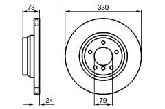 ON FREN DISKI BMW E90 E81 E82 E88 3.25 3.30 330mm