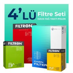 Filtron Fiat Linea 1.6 Dizel Filtre Bakım Seti (2009-2017) 4 Lü