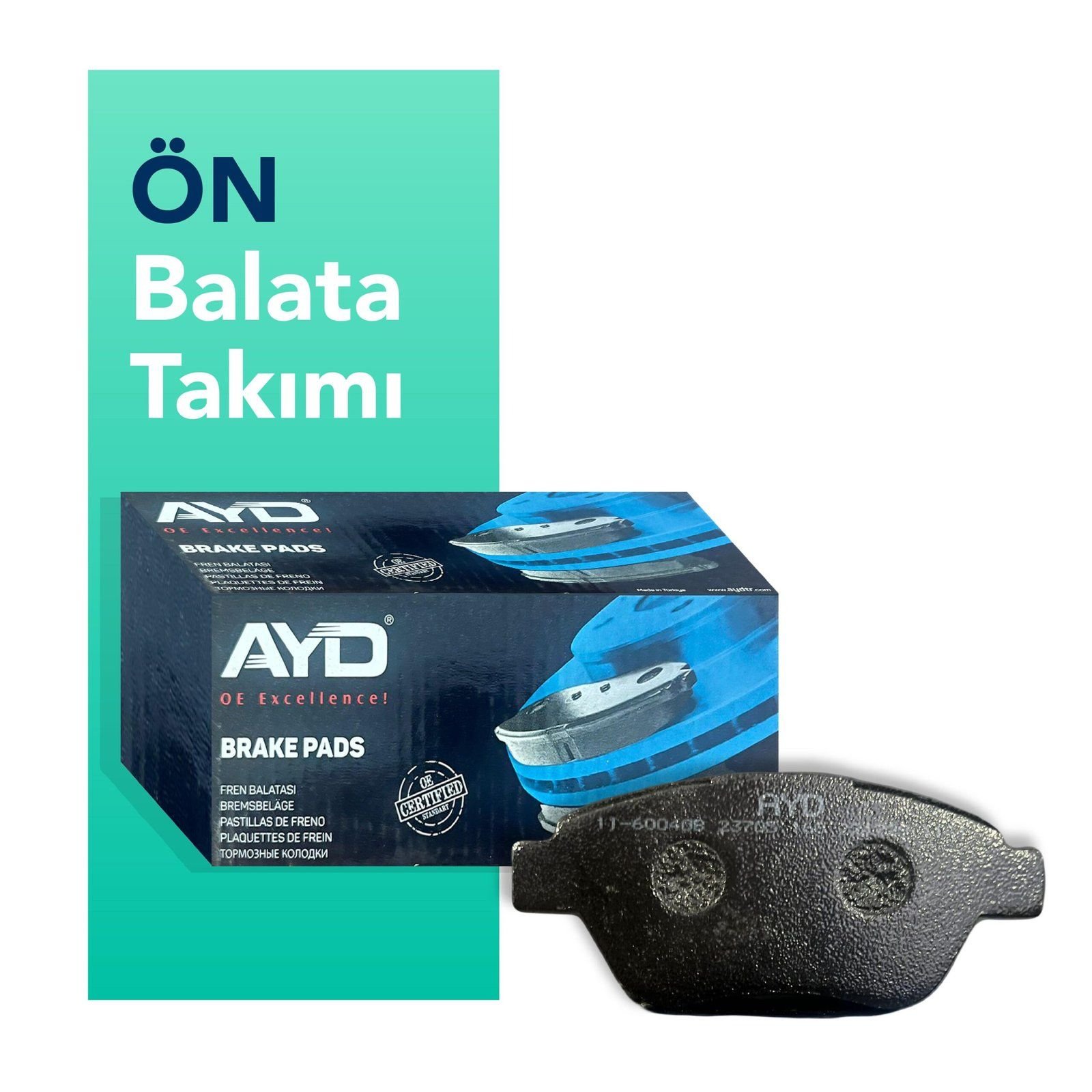 AYD Chevrolet AVEO / KALOS Ön Fren Balatası (2003-2011)