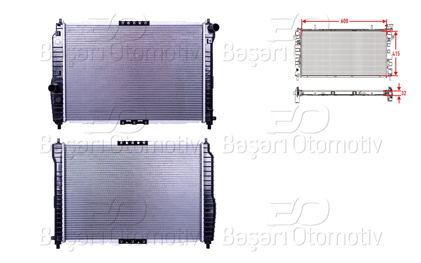 SU RADYATORU MEKANIK MT 600X415X32 | CHEVROLET AVEO KALOS 1.4 06 > | AUTOLUX