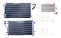 KLIMA RADYATORU 610X371X16 | HYUNDAI I30. KIA CEED BENZIN 06> | WISCO