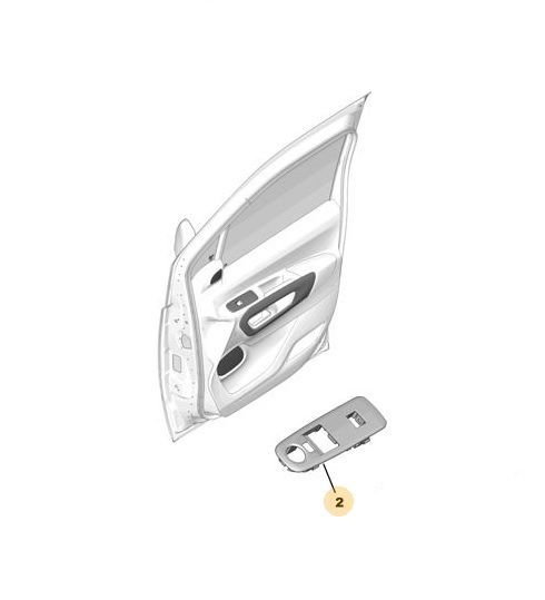 Peugeot Rifter 2019-2020 Sol Cam Düğme Çerçevesi Orjinal