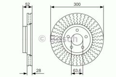 FREN DİSKİ ÖN [300 /28-26 MM], KAPLAMALI, YÜKSEK KARBON ALAŞIMLI, HAVA KANALLI  MONDEO 2.0 TDCİ 02.2007 - 12.2014; MONDEO 2.0 TDCİ TURNİER 02.2007 - 12.2014; MONDEO 2.0 TDCİ TURNİER 03.2010 - 12.2014;