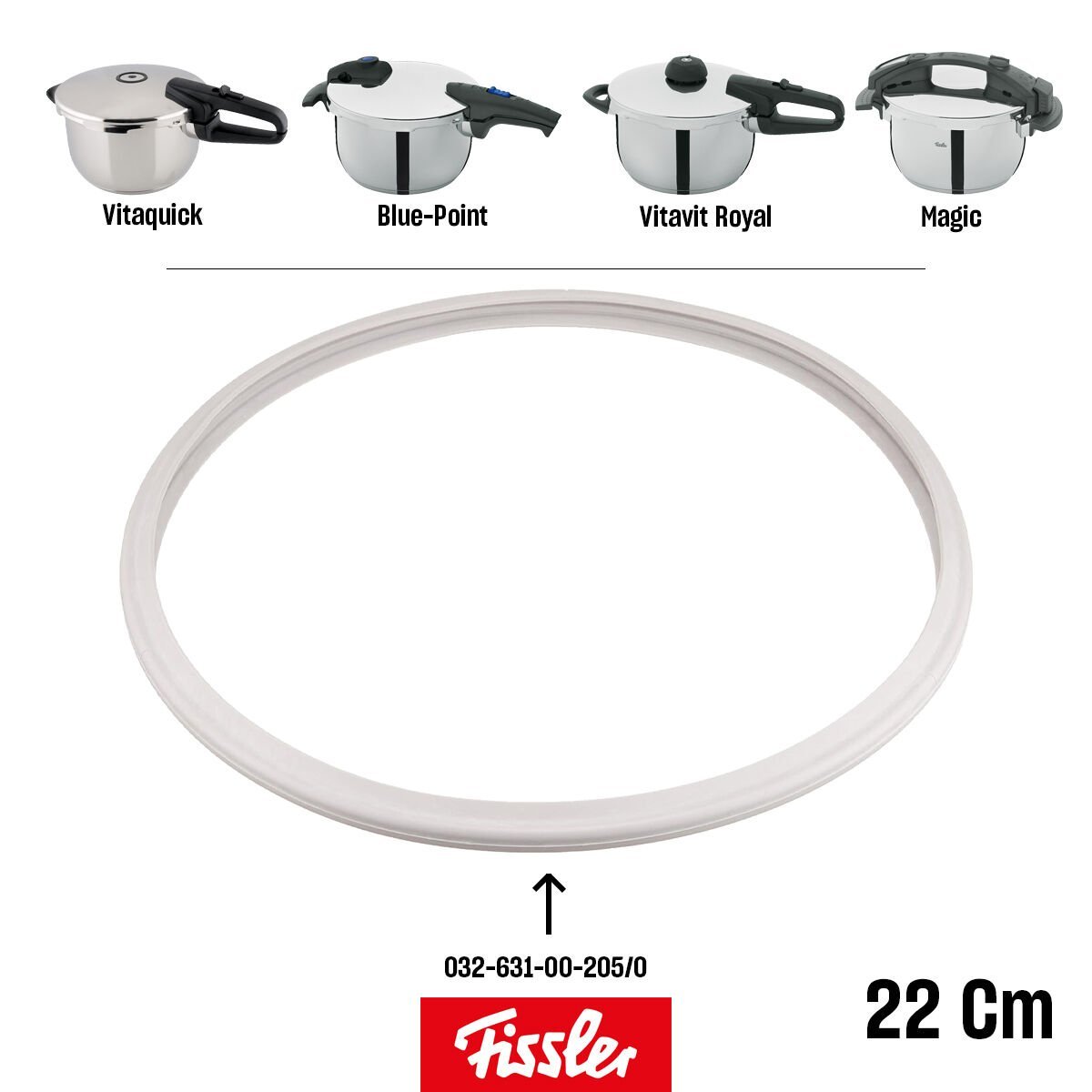 Fissler Düdüklü Tencere Orijinal Kapak Lastiği 22 cm - Eski Model