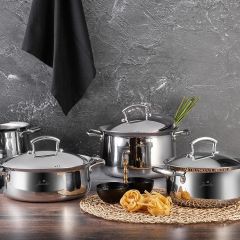 Jumbo Flame 8 Parça Çelik Tencere Seti