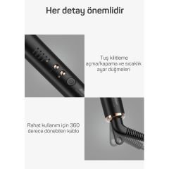 Arzum AR5068 Superstar Touch Saç Düzleştirici Fırça - Derin Mavi