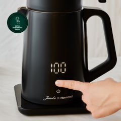 Jumbo x Homend Royaltea Cooltouch 1792H Dokunmatik El Yakmaz Gövdeli Paslanmaz Wifi ile Kontrol Konuşan Çelik Çay Makinesi Siyah