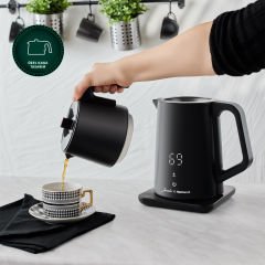 Jumbo x Homend Royaltea Cooltouch 1792H Dokunmatik El Yakmaz Gövdeli Paslanmaz Wifi ile Kontrol Konuşan Çelik Çay Makinesi Siyah