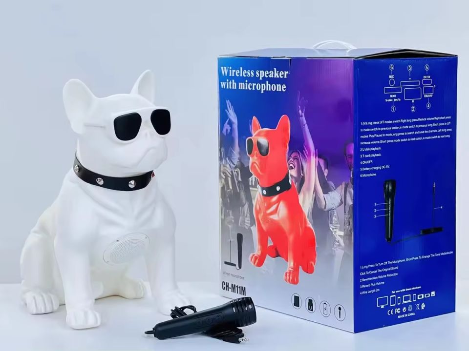 Köpek Model Bluetooth Hoparlör ve Mikrofon