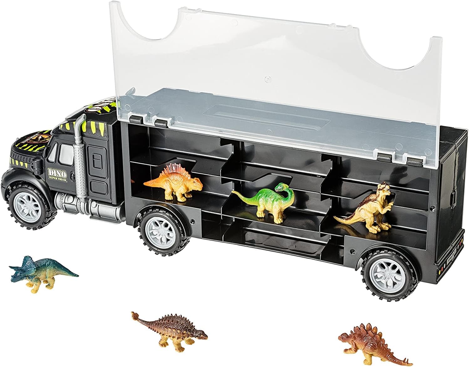 Dinozor Kamyonu ve 6 Mini Plastik Dinozor